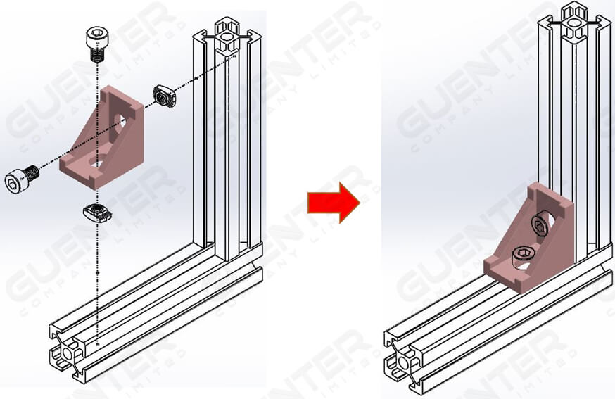 Bracket Slot Hole 20 + Kit Set__Usage