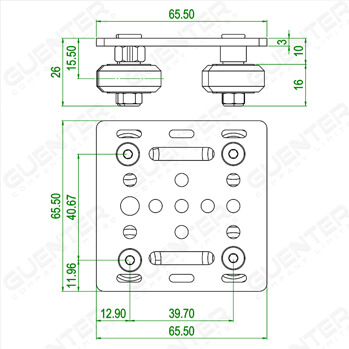 Gantry Plate Standard SET_Dimension_349px