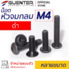 น็อตหัวจมกลมดำ สกรูหัวจมกลมดำ M4 หลายขนาด - Guenter.co.th