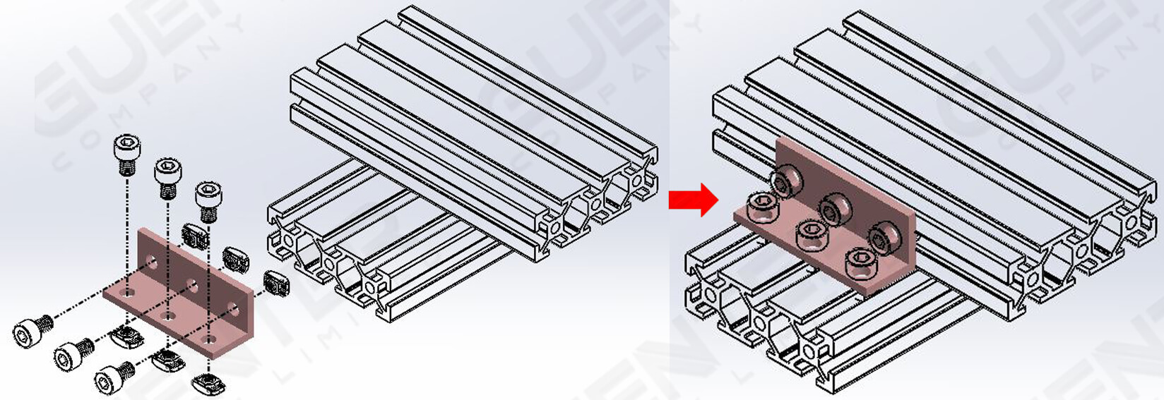 Bracket L 2060 - 20 Series - Usage - Guenter.co.th