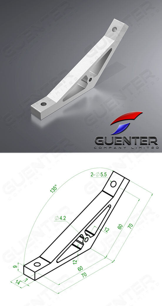 Hard Bracket 20-135° - Image - Guenter.co.th