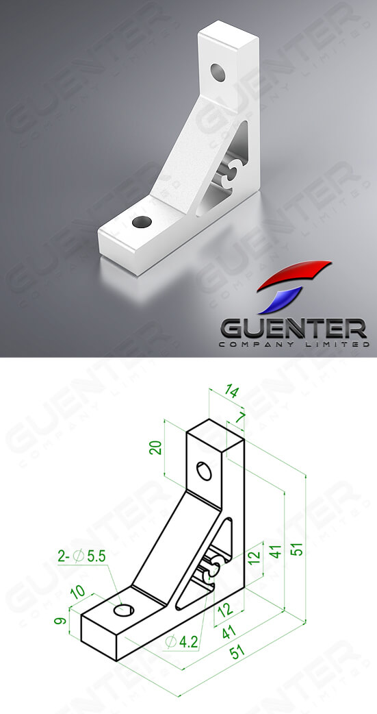 Hard Bracket 20 Series - Image - Guenter.co.th