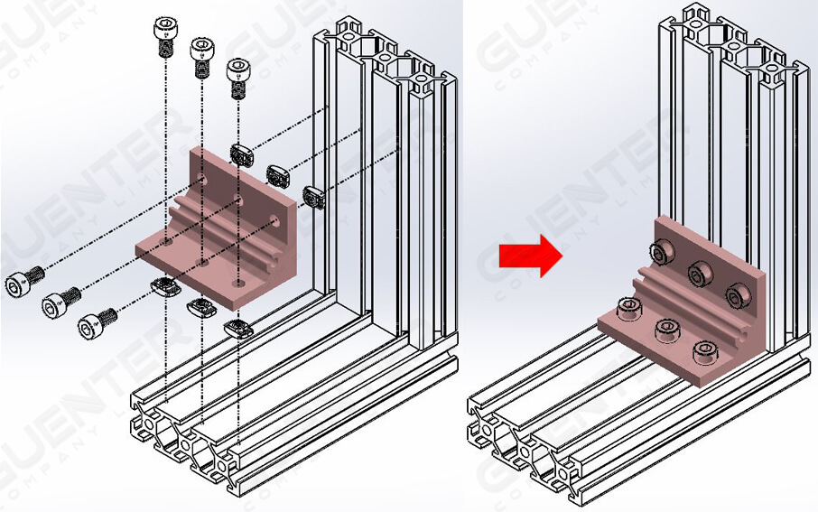 Hard Bracket 2060 B 20 Series - Usage - Guenter.co.th