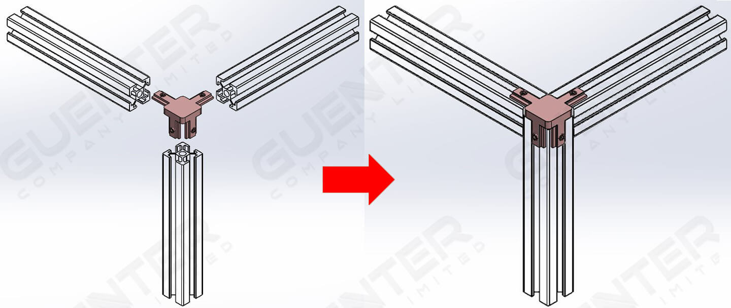 Block Bracket 20 2 Way - Usage - Guenter.co.th