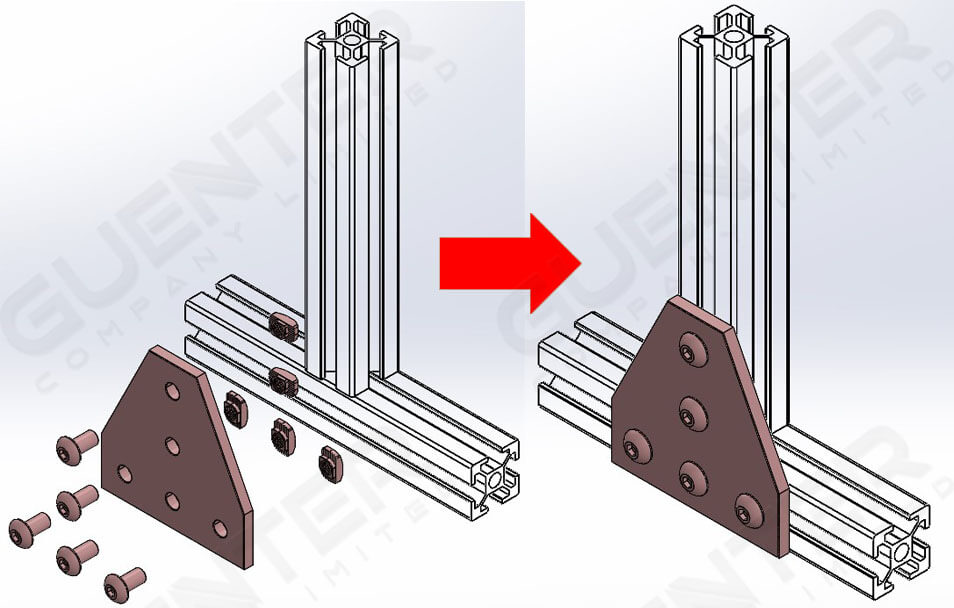 Connecting Plate Type T 20 - Usage - Guenter.co.th