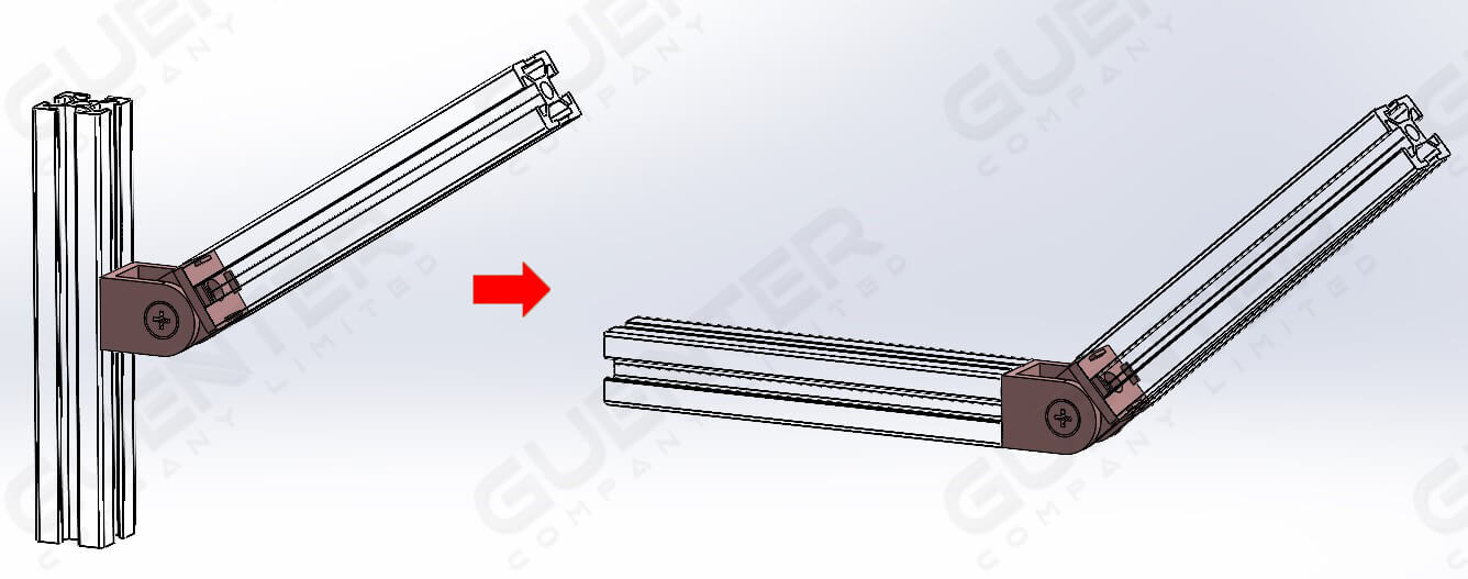 Free Angle Bracket 20 - Kit Set - Usage - Guenter.co.th