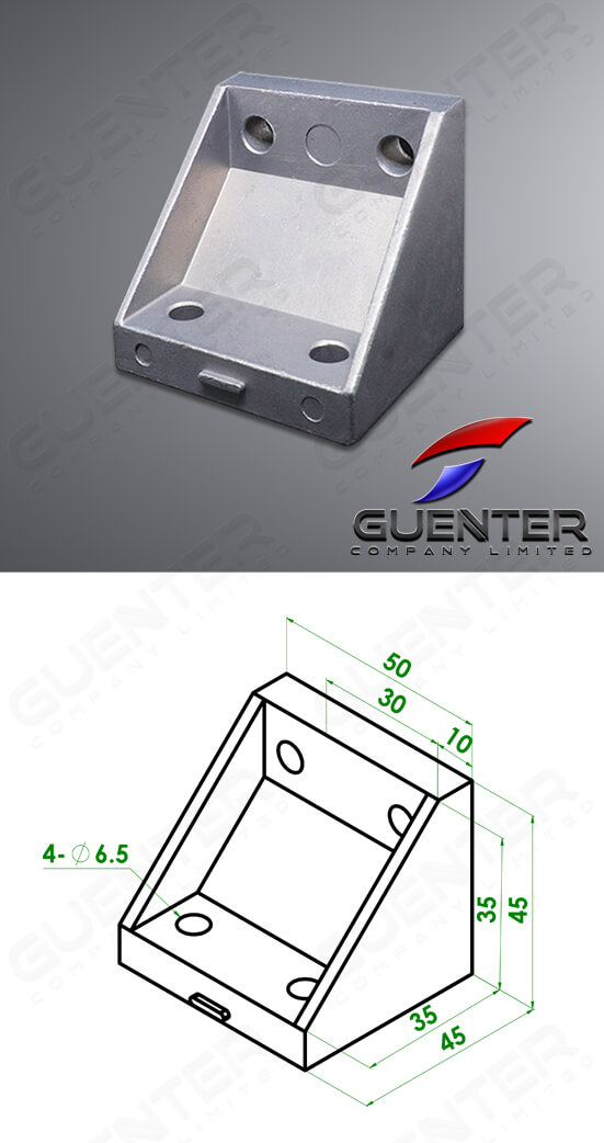 Bracket 3060 30 Series - For Web + Dimension - Guenter.co.th