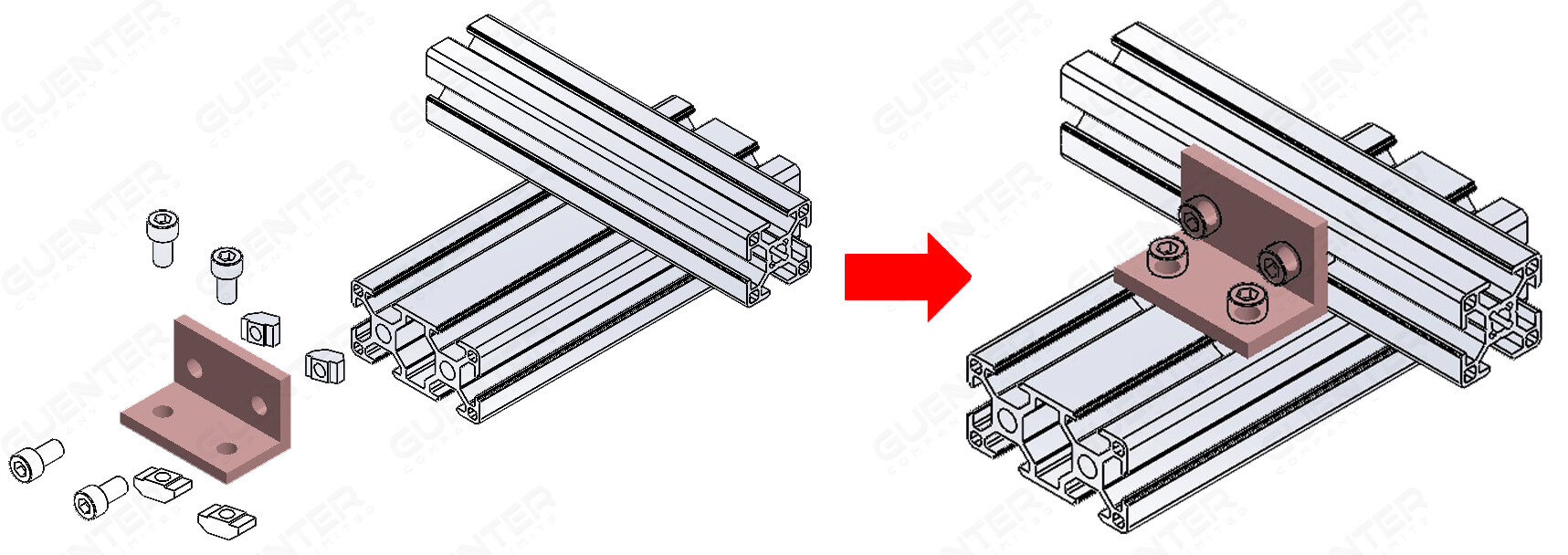 Bracket L 3060 Series - Usage - Guenter.co.th