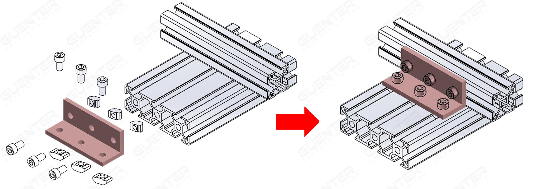 Bracket L 3090 Series - Usage - Guenter.co.th