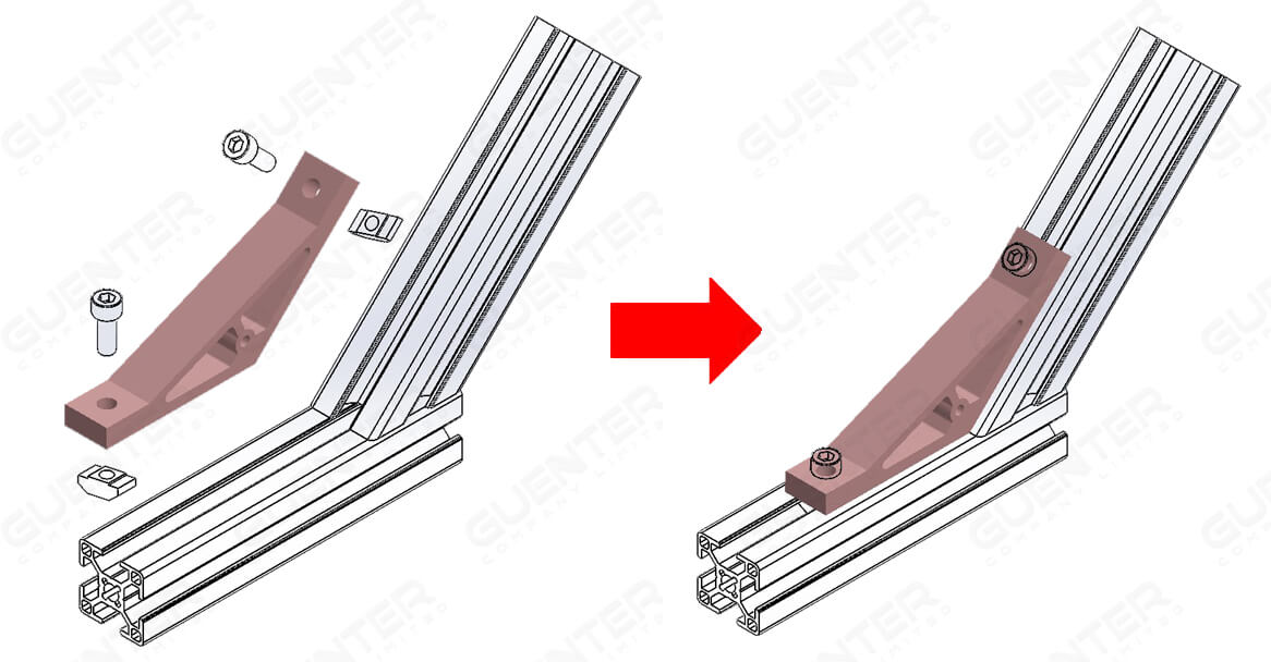 Hard Bracket 135° 30 Series - Usage - Guenter.co.th