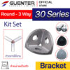 Round Bracket 30 - Kit Set ตัวยึดฉาก อลูมิเนียมโปรไฟล์ซีรี่ 30 - Web - Guenter.co.th